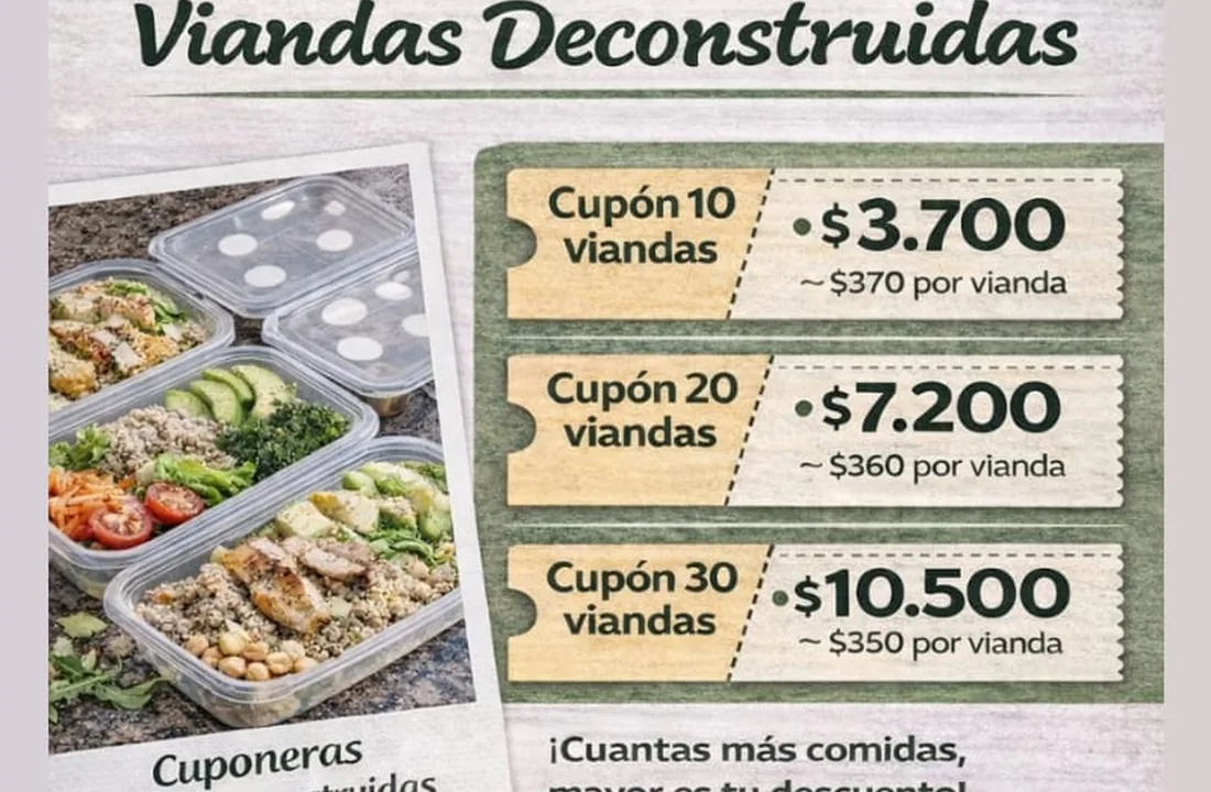 Cuponeras Menú Deconstruido